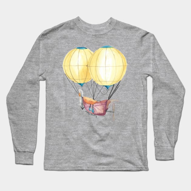 Airship Long Sleeve T-Shirt by Wendysmalley